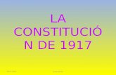 La constitución de 1917