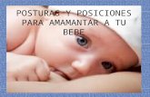 Posturas y posiciones para amamantar a tu bebe