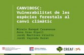 CANVIBOSC: Vulnerabilitat de les espècies forestals al canvi climàtic (2a part)