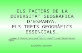 La diversitat geogràfica d' Espanya