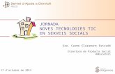 Jornades noves tecnologies tic a serveis socials 17.10.13