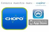 Conozca nuestra nueva App disponible en App Store para dispositivos iOS, Chopo tu laboratorio de cabecera.