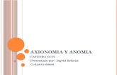 Axionomia y anomia