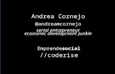 Andrea cornejo - Como dinamizar el emprendimiento tech?