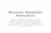 Recursos naturales renovables