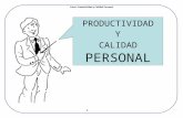 Productividad y Calidad Personal