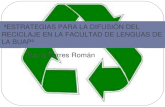 Estrategias para la difusión del reciclaje
