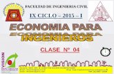CLASE 04 ECONOMÍA PARA INGENIEROS - 2015