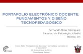 Portafolio electrónico docente: fundamentos y diseño tecnopedagógico