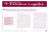 Boletin Estudios Legales Fusades: Alianza de Gobierno Abierto
