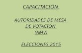 Capacitacion electoral 2015 para docentes