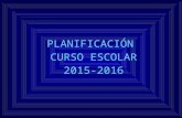 Planificacion escolar  2015 2016