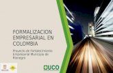 Formalizacion empresarial en colombia