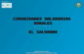 Katya  Rivera. "El Salvador: Los ejes de Intervención de Comunidades Solidarias Rurales".