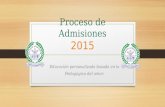Proceso de Admisiones 2015 Colegio Ateniense
