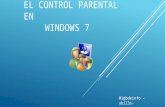 El control parental en Windows 7