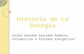 Historia de la energía Javier Giacoman