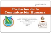Evolución de la Comunicación Humana Parte 2
