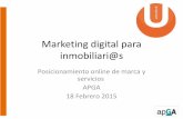 Marketing digital para inmobiliari@s apga