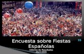 Informe encuestas Turismo Festivo Español
