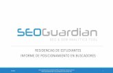 Seo Guardian - Informe Posicionamiento en Buscadores - Residencias para jóvenes - España