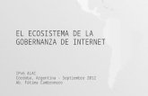 El ecosistema de la Gobernanza de Internet   fatima cambronero