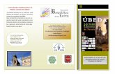 triptico de actividades del II ENCUENTRO INTERNACIONAL DE POESIA Ciudad de Ubeda