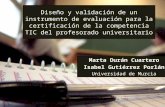 Congreso Edutec2014 "Diseño y validación de un instrumento de evaluación para la certificación de la competencia TIC del profesorado universitario