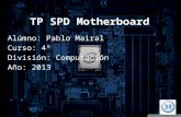 Tp spd motherboard desde atrás