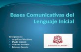 Bases comunicativas del lenguaje inicial