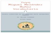 Yuyo vocabulario