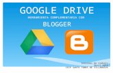Google drive + blogger formación abril
