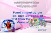 Fundamentos del sistema educativo venezolano.