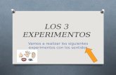 Los 3 experimentos