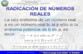 4.radicación de números reales