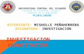 Investigacion cuantitativa, Mishelle peñaherrera, 4to semestres pluri, universidad central
