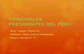 Principales presidentes del perú