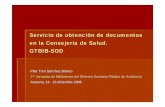 Servicio de Obtencion de documentos en la Consejeria de Salud. GTBIB-SOD
