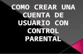 Cuenta de usuario con control parental