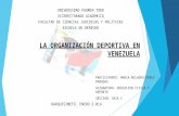 LA ORGANIZACION DEPORTIVA EN VENEZUELA