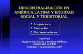 Finot 2007(Xi) U De Chile   Descentralizacion En A Latina