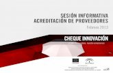 Presentación del Cheque Innovación. Jornadas de acreditación de consultores 2013