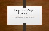 Ley de gay lussac