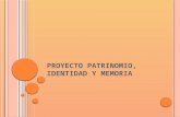 Proyecto patrinomio, identidad y memoria (album)
