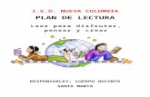 Plan  de lectura 2014 - IED NUEVA COLOMBIA - Distrito de Santa Mta