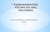 Fundamentos tecnicos del voleibol