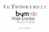 Presentación El Tipómetro 2.0 en el X Blogs y Medios de Granada