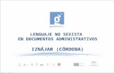 II Bloque - Lenguaje no sexista en los documentos administrativos