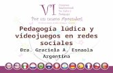 Conferencia pedagogía lúdica y videojuegos en redes sociales.