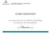 DATAGOV: un paso más en la apertura de datos al servicio del ciudadano